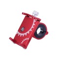 Suport telefon HFCM-08 TATA (suport pe volan), aluminiu, rosu