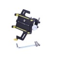 Suport telefon HFCM-24 TATA (suport pe volan), aluminiu, galben