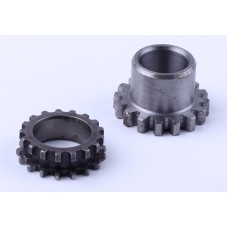 Шестерни коленвала, к-т: 2 шт. - 50CC4T