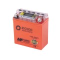 Аккумулятор гелевый OUTDO 5АH-YTX12N5-3B на мопед Active, оранжевый, 119*60*129 мм, С ДИСПЛЕЕМ
