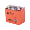 Аккумулятор гелевый OUTDO 5АH-YTX5L-BS, оранжевый, 113*70*106 мм, С ДИСПЛЕЕМ