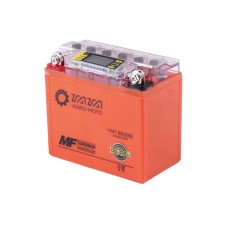 Baterie cu gel OUTDO 12N7-BS 7AH pentru motocicletă, 137*76*128 mm, portocaliu, CU DISPLAY