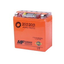 Baterie cu gel OUTDO 14AH UTX16-BS, 150*87*161 mm, portocalie, cu afișaj