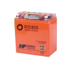 Аккумулятор гелевый OUTDO 14АH UTX16-BS, 150*87*161 мм, оранжевый, С ДИСПЛЕЕМ