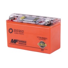 Аккумулятор гелевый OUTDO YT7B-BS 6.5АH, 150*65*94 мм, оранжевый, С ДИСПЛЕЕМ