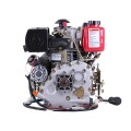 Motor diesel 173DE TT cu demaror electric (pentru caneluri cu diametrul de 25 mm), 5 CP.