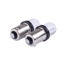 Lampă 1-LED (se aprinde) sticlă galbenă T9, set: 2 buc. - AM YBX