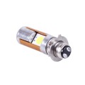 Лампа фары диодная 2 кристалла 3 усика П15Д-25-3 12В 35/35W - LED - АМ YBX