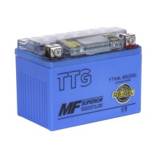 Аккумулятор гелевый YTX4L-BS 4AH 113*70*85 мм синий, С ДИСПЛЕЕМ TTG - OUTDO