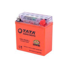 Baterie cu gel TT AGRO MOTO 12N5L-BS 5AH pentru moped Active, 119x60x129 mm, portocaliu, cu indicator