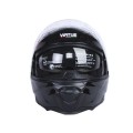 Cască convertibilă V-80 VIRTUE pentru motocicletă și scuter (negru, mărimea M)