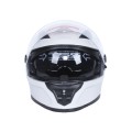 Шлем для мотоцикла, скутера 800 TTG интеграл (светло-серый глянцевый, size L)
