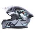 Шлем для мотоцикла, скутера 800 Racing 269 TTG интеграл (серый с графикой глянцевый, size M)