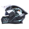 Шлем для мотоцикла, скутера 800 Racing 269 TTG интеграл (черный с графикой матовый, size L)