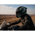 Шлем для мотоцикла, скутера 800 Racing 269 TTG интеграл (черный с графикой матовый, size L)
