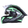 Шлем для мотоцикла, скутера 911 Phantom Racer TTG трансформер (черный с зелёным, size L)