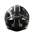 Шлем 909-А черный с жёлтым size L (трансформер)  - TTG