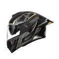 Шлем 909-А черный с жёлтым size L (трансформер)  - TTG