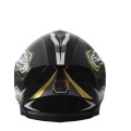 Шлем 902 черный с жёлтой графикой - TTG