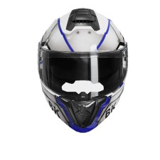 Cască 900 gri cu alb și albastru mărimea M - TTG