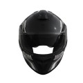 Шлем 902 черный с белой графикой - TTG