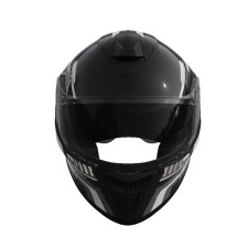 Шлем 902 черный с белой графикой - TTG