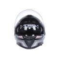 Шлем для мотоцикла TTG 902 Functional (черный с розовой графикой, One size)