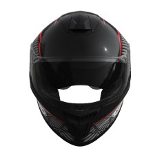 Шлем 902 черный с красным - TTG