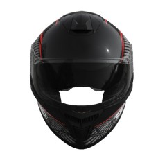 Шлем 902 черный с красным - TTG