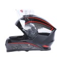 Шлем для мотоцикла, скутера 902 Hunter TTG интеграл (черный с красным, One Size 54-61 см)