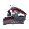 Шлем для мотоцикла, скутера 902 Hunter TTG интеграл (черный с красным, One Size 54-61 см)
