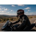 Шлем для мотоцикла, скутера 902 Hunter TTG интеграл (черный с красным, One Size 54-61 см)