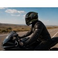 Шлем для мотоцикла, скутера 902 Hunter TTG интеграл (черный с зелёным, One Size 54-61 см)