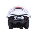 Шлем для мотоцикла,скутера 509 TTG открытый (белый, One Size 54-61 см)