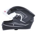 Шлем для мотоцикла, скутера 557 Thorn Black TTG интеграл (черный с серым, One Size 54-61 см)