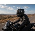 Шлем для мотоцикла, скутера 557 Thorn Black TTG интеграл (черный с серым, One Size 54-61 см)