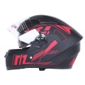 Шлем для мотоцикла, скутера 557 Red Flower TTG интеграл (черный с красным, One Size 54-61см)