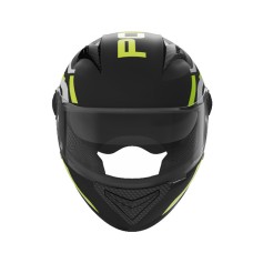 Шлем 557 черный с зелёным - TTG