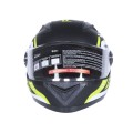 Шлем для мотоцикла, скутера 557 Mechanical TTG интеграл (черный с зелёным, One Size 54-61 см)