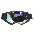 Ochelari de motocicletă 308-7 negri cu lentilă galbenă (aurie) VIRTUE