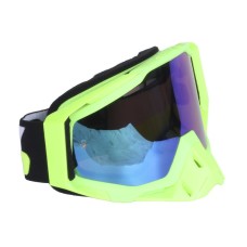 Мотоочки 309-11 зеленые неон (линза синяя) VIRTUE
