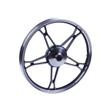 Disc față TATA 17*1.2 pentru moped Delta/Alpha, turnat, frână cu tambur, negru, 2.5kg