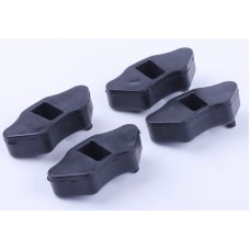 Benzi elastice negre TATA amortizoare pentru moped Delta/Alpha, set: 4 buc.