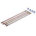 Prezoane TT AGRO MOTO cu piulițe pentru mopedele Delta/Alpha, set: 4 buc., L - 193/188 mm