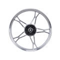 Disc spate Janta 17x1.4 TT AGRO MOTO argintiu turnat (frână cu tambur) 3kg pentru moped Delta/Alpha