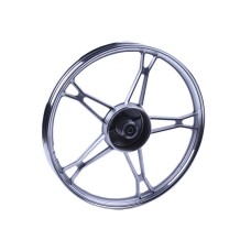Disc față TATA 17*1.2 pentru moped Delta/Alpha, turnat, frână cu tambur, argintiu, 2.5kg