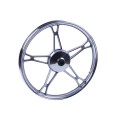 Disc față TATA 17*1.2 pentru moped Delta/Alpha, turnat, frână cu tambur, argintiu, 2.5kg