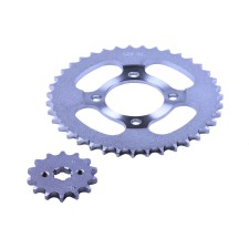 Pinion si pinion fata 39T/14T 428H TT AGRO MOTO pentru moped Alpha, set: 2 buc.