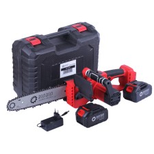Ferăstrău fără fir Mini TATA (TM-CS414Li, 12 inchi, 21V, 2 baterii (3A; 4A) + încărcător)