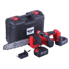 Ferăstrău fără fir Mini TATA (TM-CS414Li, 12 inchi, 21V, 2 baterii (3A; 4A) + încărcător)